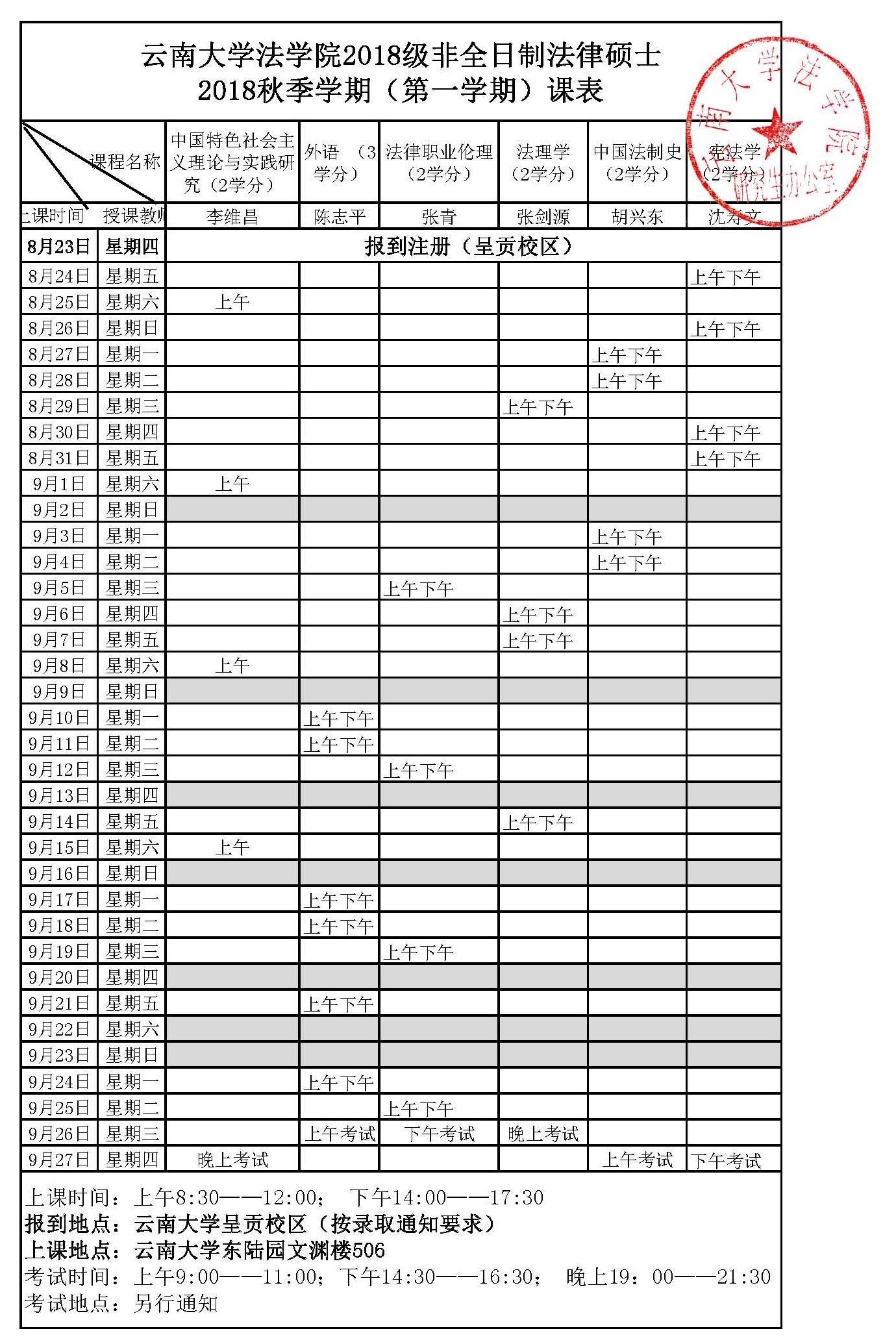 非全日制法律硕士